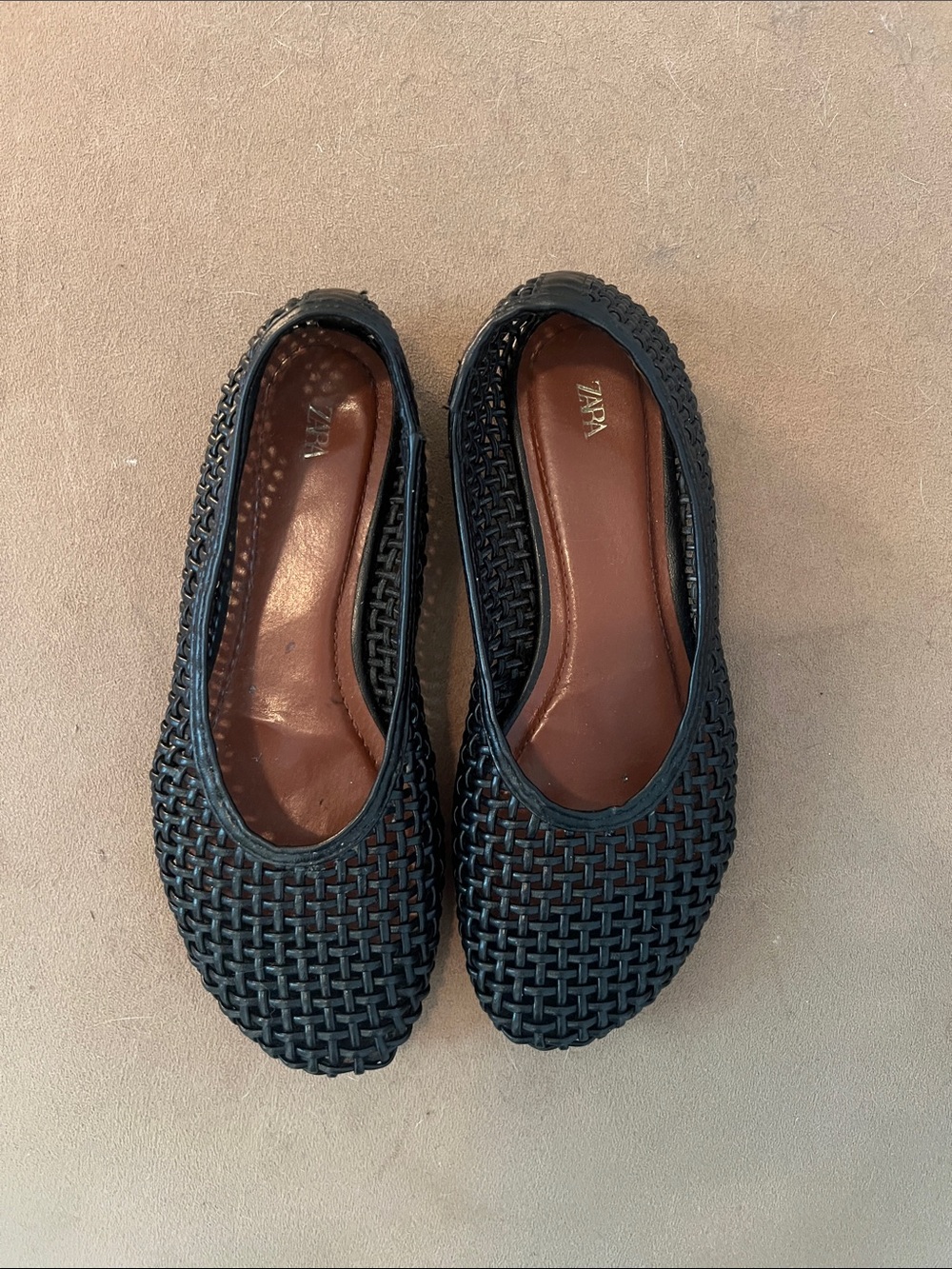 Zara Black Woven Women's Shoes - Picture 6 of 11